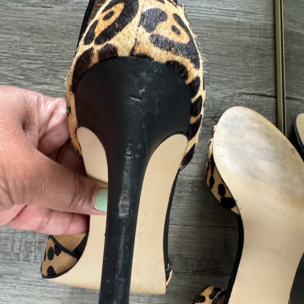 Leopard Print Women's Heels - Picture 3 of 5